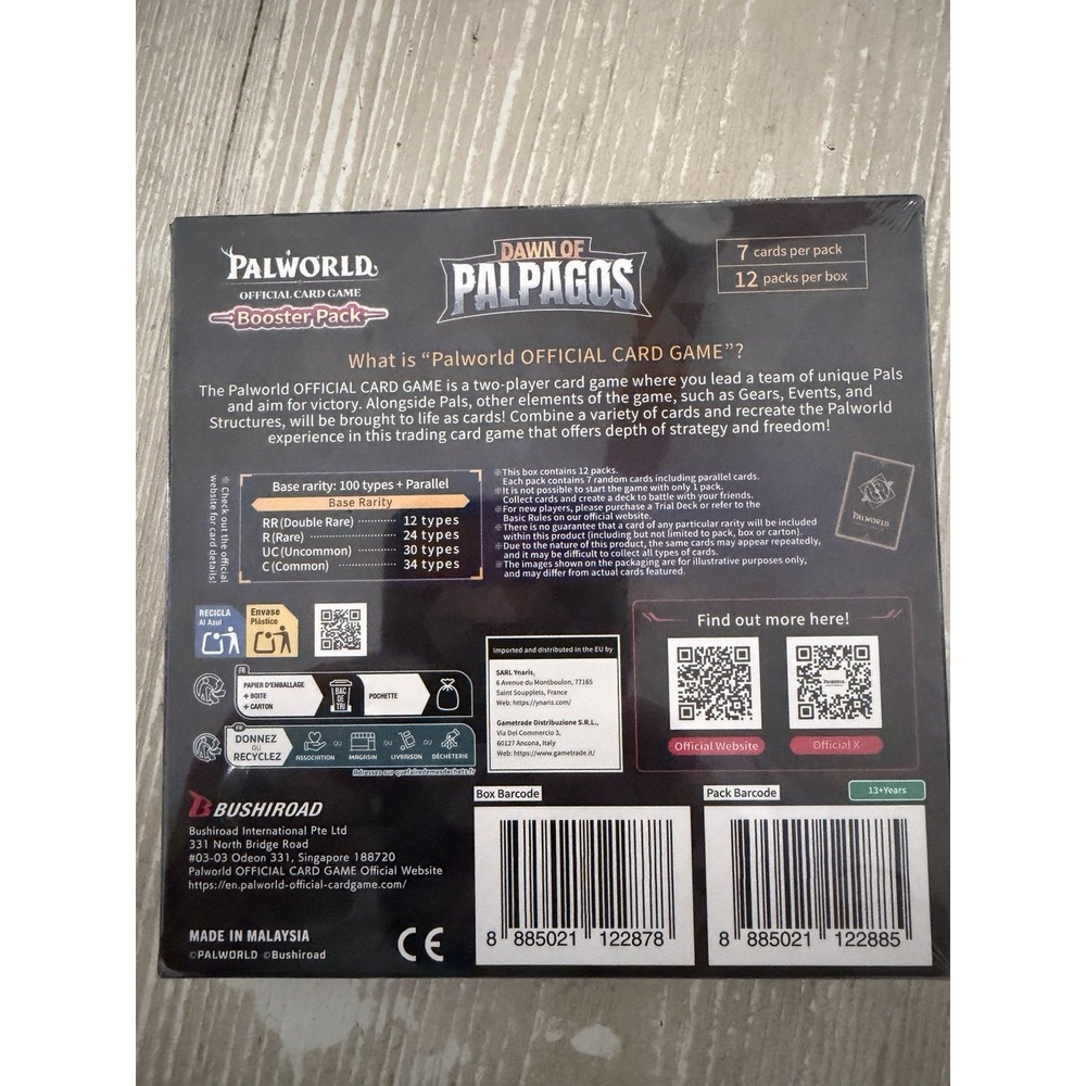 Palworld Official Card Game Dawnof Palpagos BPO1 SEALED BOOSTER BOX Ist Ed 12PK - Picture 2 of 3